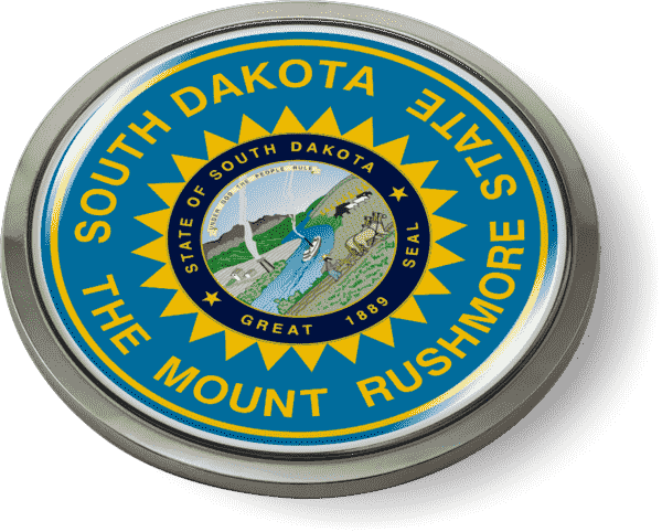 South Dakota - State Flag Emblem